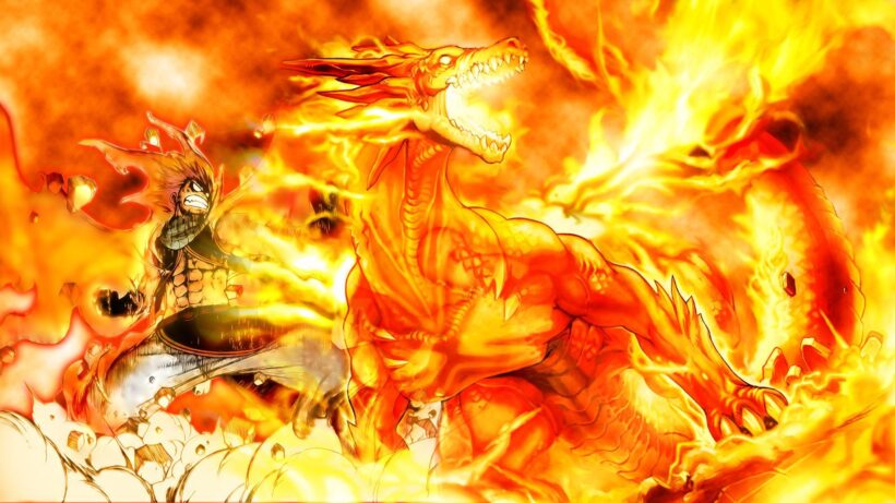 Hình ảnh của Natsu Dragneel và Fire Dragon