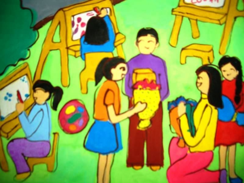 20 Tháng Mười Một Những Bức Tranh Đẹp Nhất Về Ngày Nhà Giáo Việt Nam